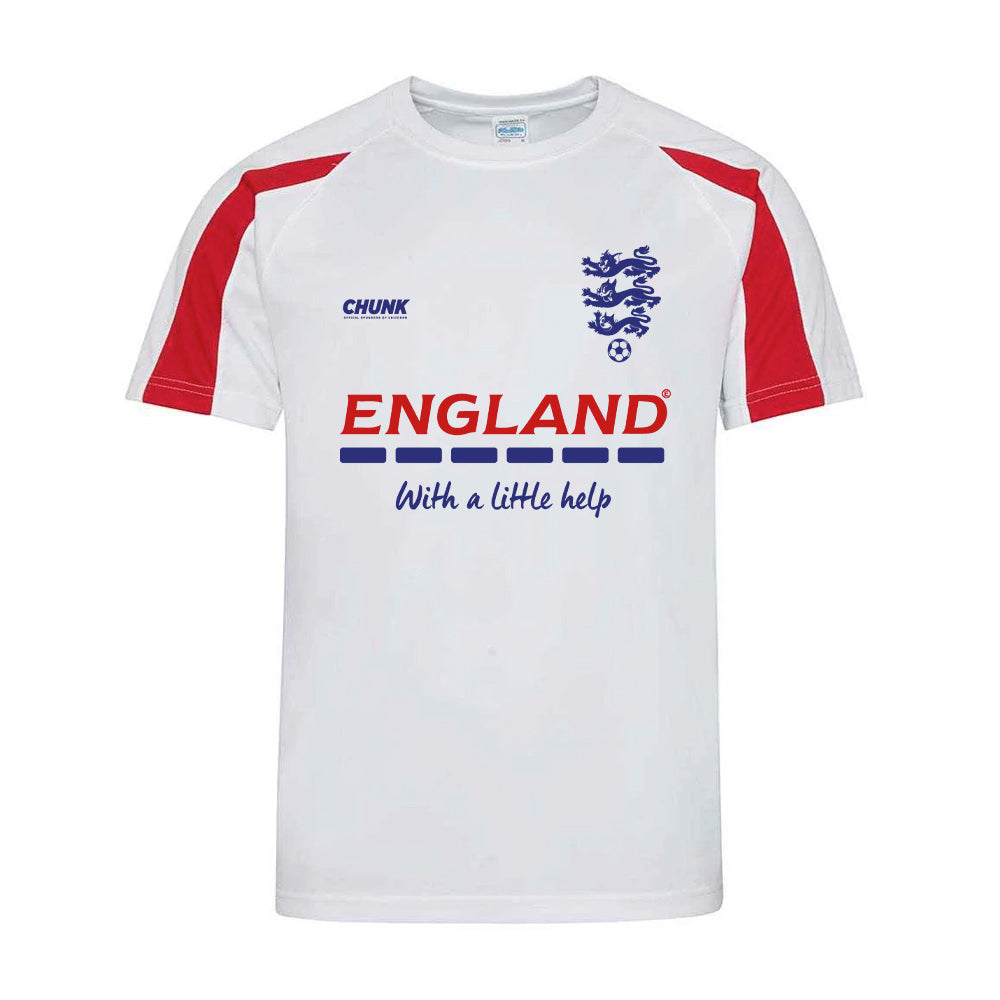 England White Football Tee
