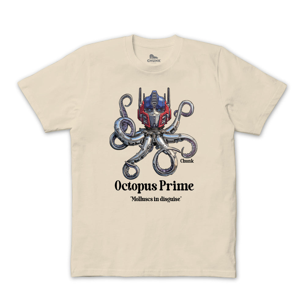 Octopus Prime Light Beige T-Shirt