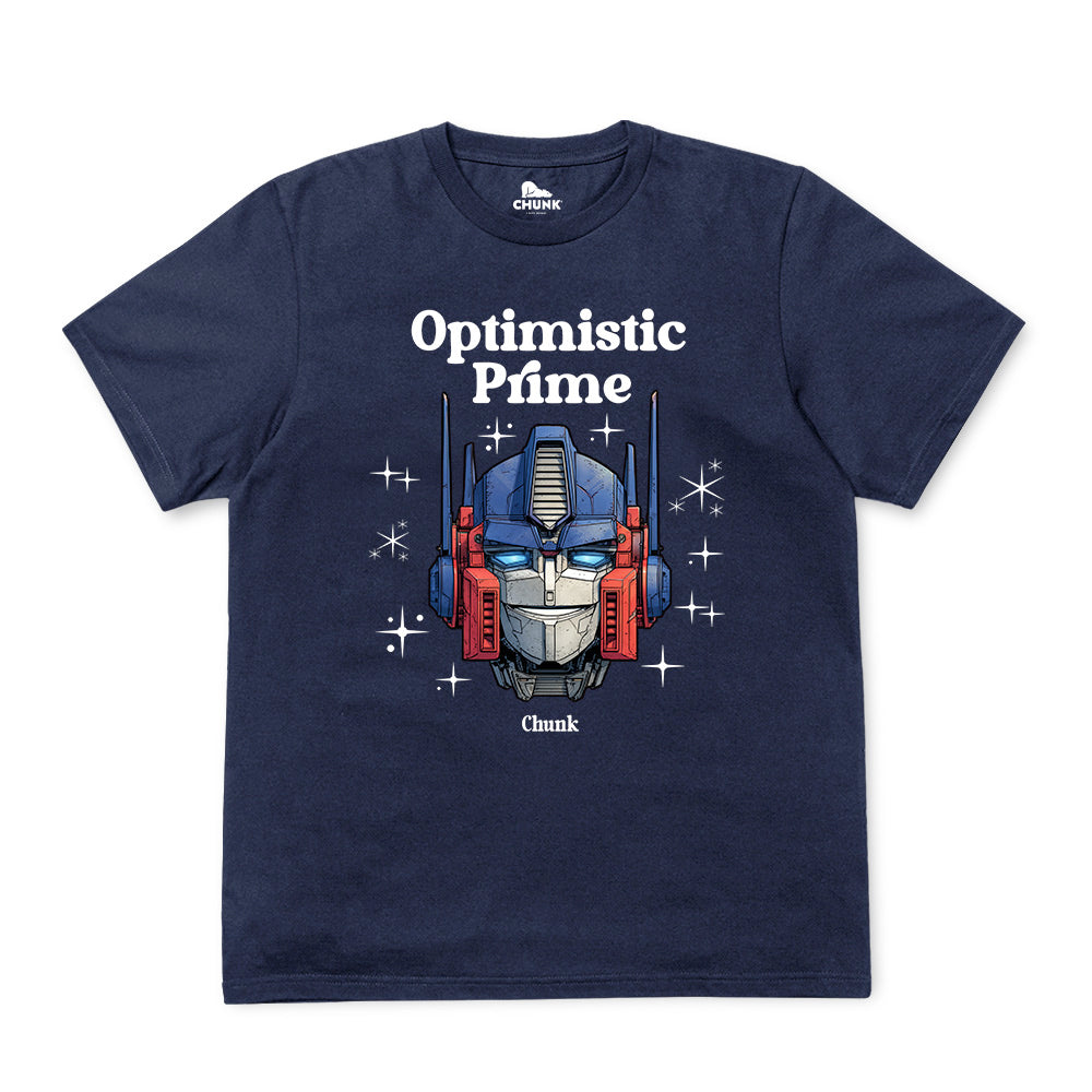 Optimistic Prime French Navy T-Shirt