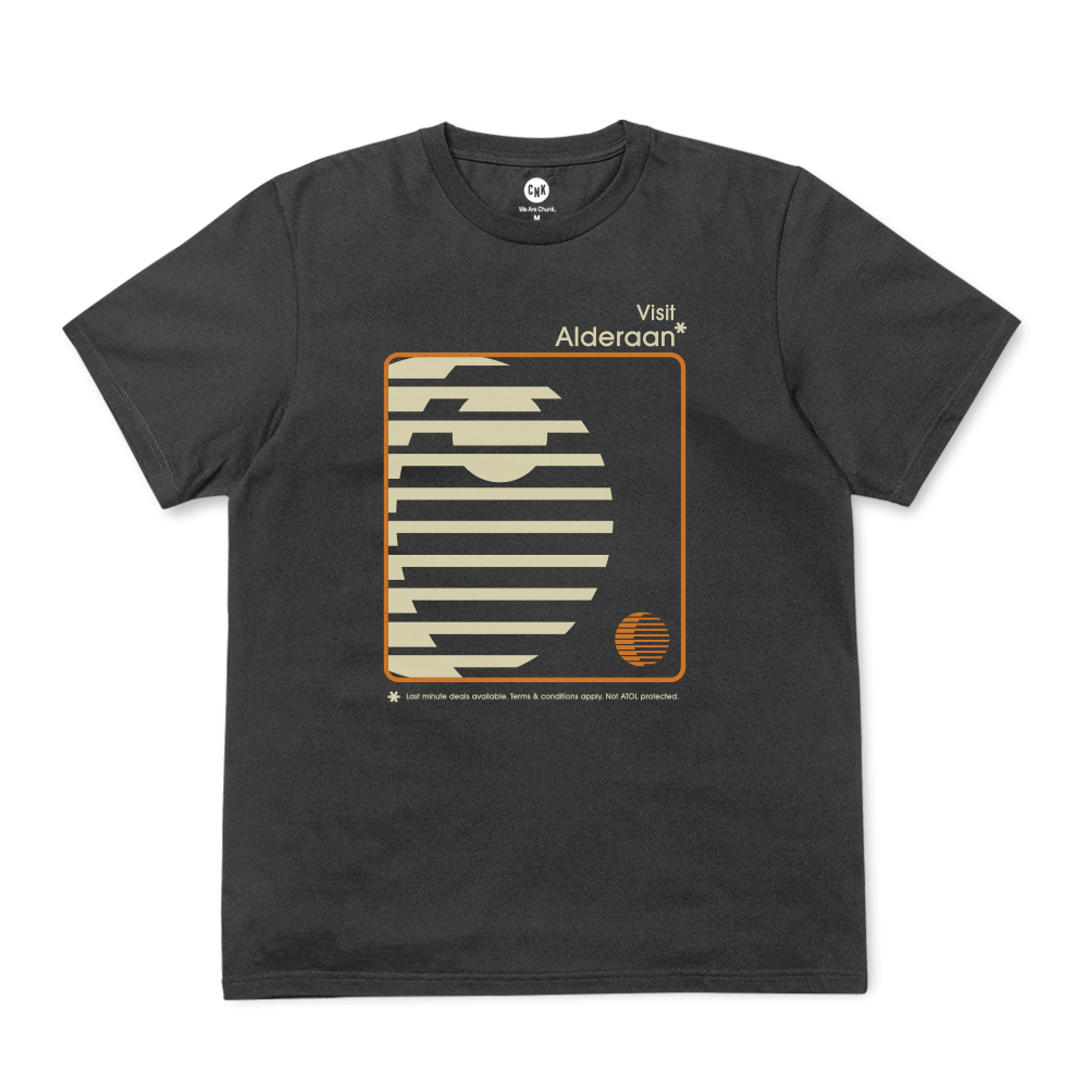 Visit Alderaan Charcoal T-Shirt