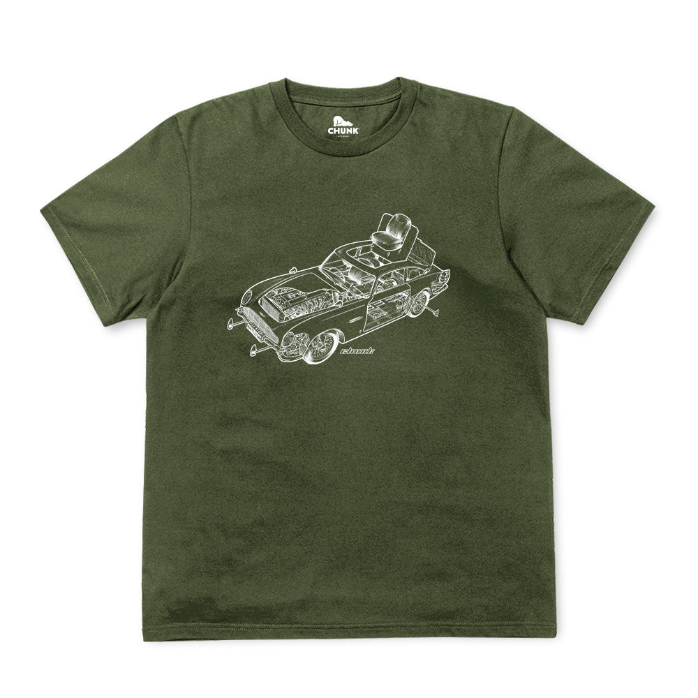 Spy Car Forest Green T-Shirt